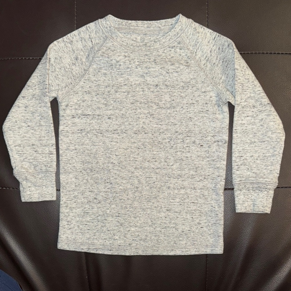 Gray Kids Long Sleeve Shirt